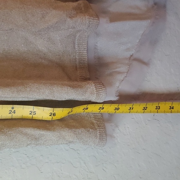 Black Label by Chicos gold short sleeve blouse size 3 (XL/16) - Picture 8 of 14